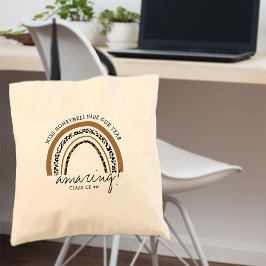 Bolsa Tote Nome do Professor Aula Incrível Classe Estampa de