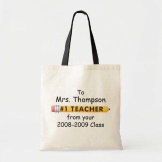 Bolsa Tote Nome e data feitos sob encomenda do professor do