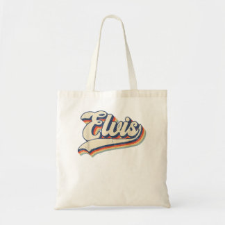 Bolsa Tote Nome Elvis Personalizado Vintage Retro Gift Men Wo