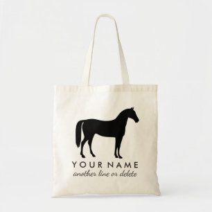 Bolsa Tote Nome equestre personalizado do costume da