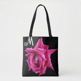 Bolsa Tote Nome M personalizável, cor-de-rosa rosa bonito, te