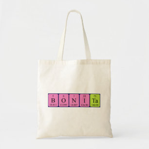 Bolsa Tote Nome periódico da mesa da Bonita