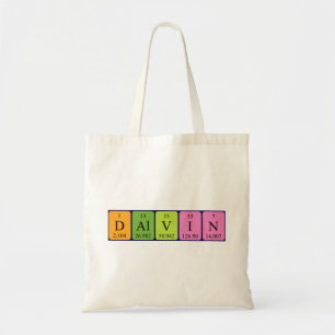 Bolsa Tote Nome periódico da mesa Dalvin, saco