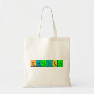 Bolsa Tote Nome periódico da mesa Domonkos tote saco