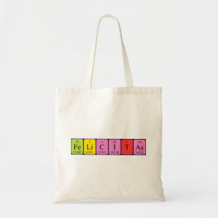 Bolsa Tote Nome periódico da mesa Felicitas tote bag