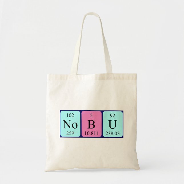 Bolsa Tote Nome periódico da mesa Nobu tote bag (Frente)