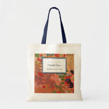 Nome Personalizado Arte Floral Japonesa Vintage Es
