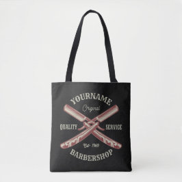 Bolsa Tote NOME Personalizado Barber Hetero Razor Barbershop