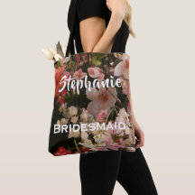 Nome Personalizado Bridesmaid Muitas Flores Florai