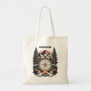 Bolsa Tote Nome Personalizado Camping