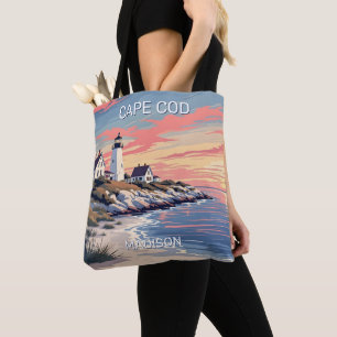 Bolsa Tote Nome personalizado Cape Cod Massachusetts