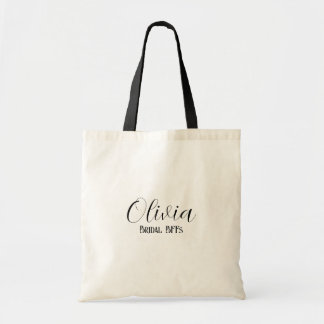 Bolsa Tote Nome Personalizado,Casamento de Bridesmaid de Scri