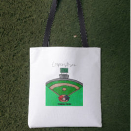 Bolsa Tote Nome Personalizado da Equipe de Campo Cooperstown