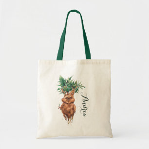 Bolsa Tote Nome Personalizado Da Planta De Mandrake De Forma