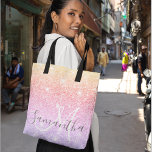 Bolsa Tote Nome Personalizado de Miniaturas Coloridas Moderna<br><div class="desc">Nome Personalizado de Miniaturas Coloridas Modernas</div>