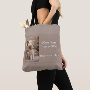 Bolsa Tote Nome Personalizado do Cachorro, Presente Personali