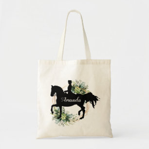 Bolsa Tote Nome Personalizado do Cavalo Equestre Personalizad