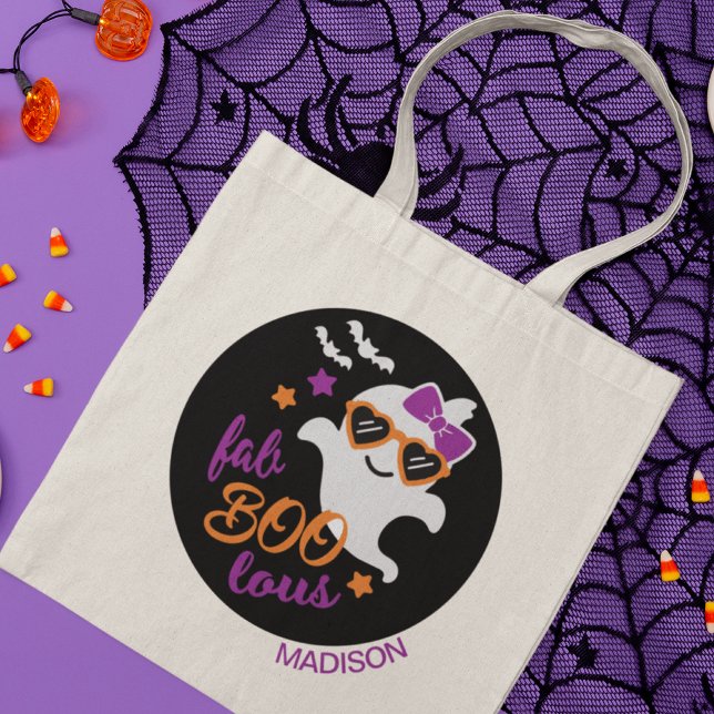 Bolsa Tote Nome Personalizado do Fantasma do Fantasma do Fab  (Criador carregado)