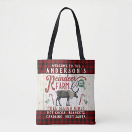 Bolsa Tote Nome Personalizado Do Farmhouse Da Fazenda Rustic
