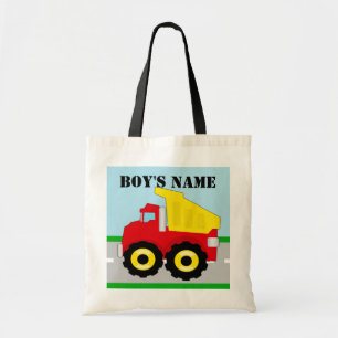 Bolsa Tote Nome personalizado Dumptruck da construção dos