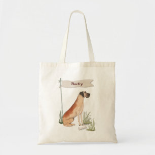 Bolsa Tote Nome Personalizado - Grande Dane Pet Dog