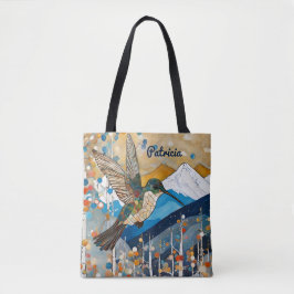 Bolsa Tote Nome personalizado Hummingbird