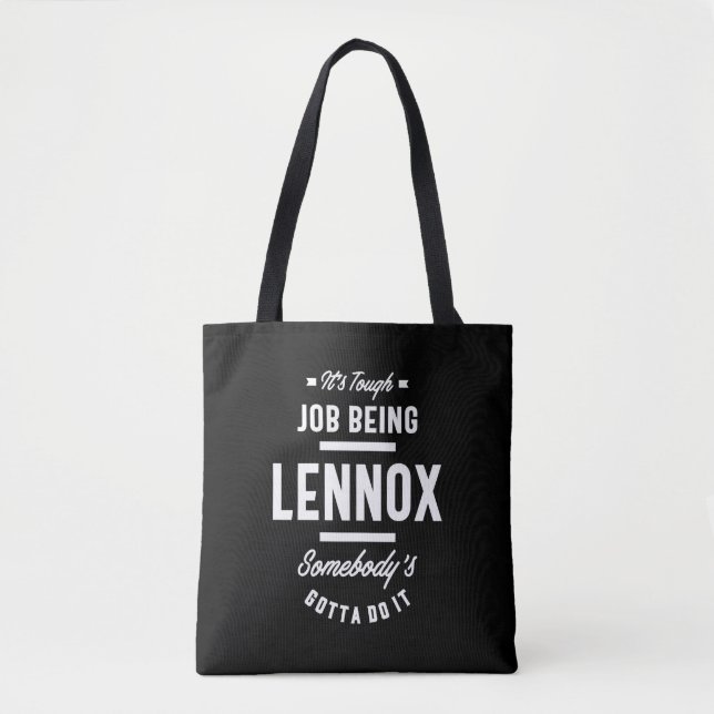 Bolsa Tote Nome Personalizado Lennox Aniversário (Frente)