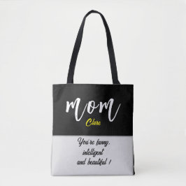 Bolsa Tote nome personalizado Mãe dia e muito mais