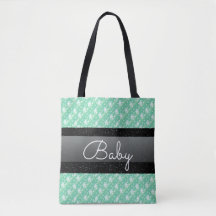 Nome Personalizado Mint Green Bolinhas Baby