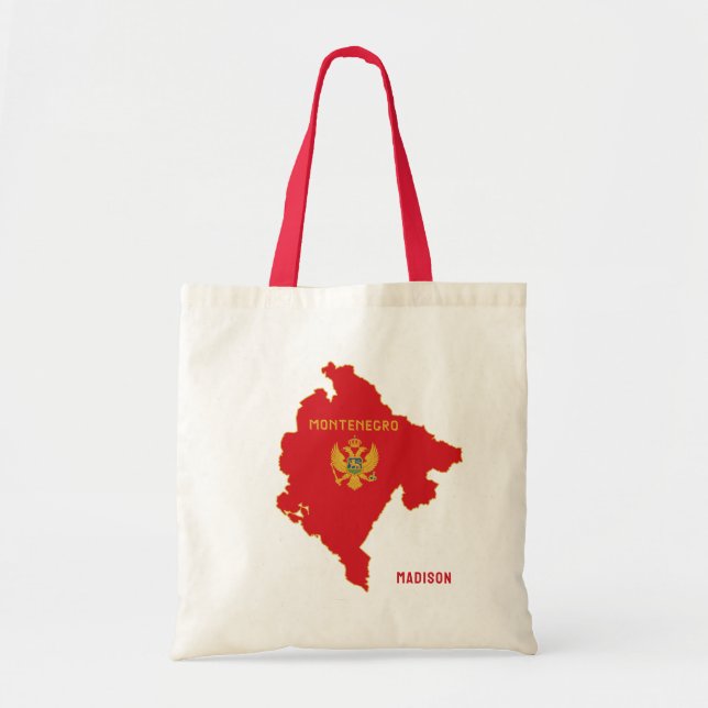 Bolsa Tote Nome Personalizado Montenegro (Frente)