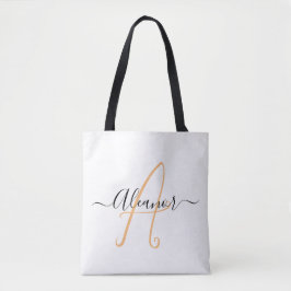 Bolsa Tote Nome Personalizado Presente na moda da Mãe