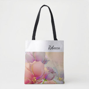 Bolsa Tote Nome personalizado Sacos de Tota para pintura de
