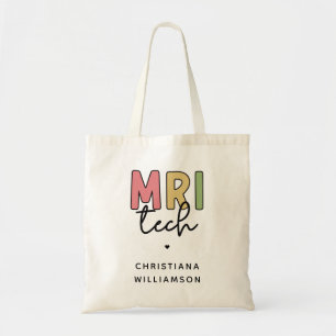 Bolsa Tote Nome personalizado técnico MRI Presentes Tecnoló