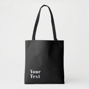 Bolsa Tote Nome Retro Moderno Estiloso Editável (ou outro tex