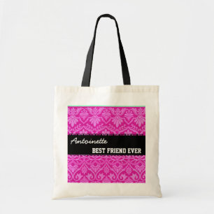 Bolsa Tote Nome sempre feito sob encomenda branco preto