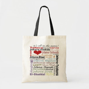 Bolsa Tote Nomes da Arte do Metrô de Deus