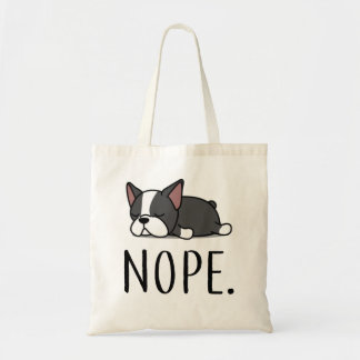 Bolsa Tote Nope Boston Terrier