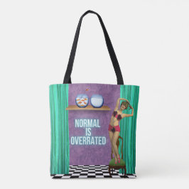 Bolsa Tote Normal é Sobrevalorizado Funky e Divertido por tod