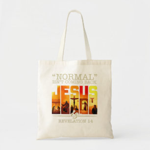 Bolsa Tote Normal Não Está Voltando Jesus É Vintage Cross T