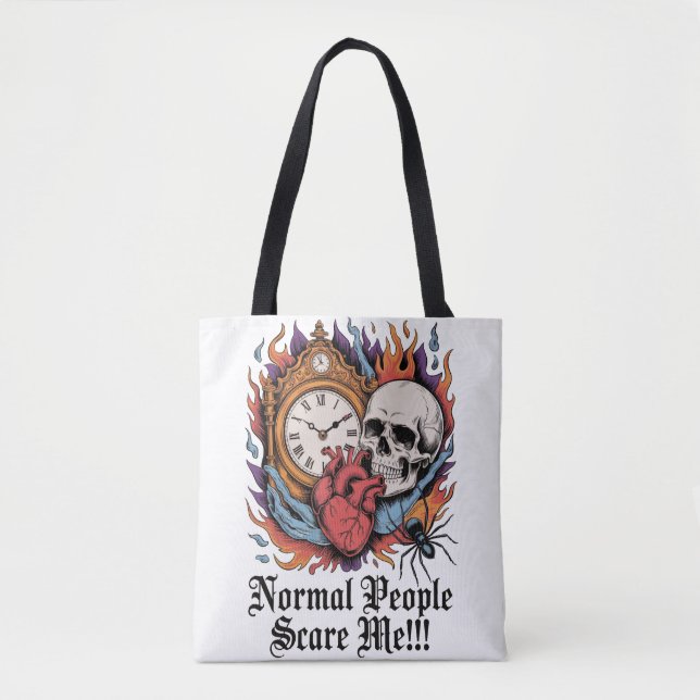 Bolsa Tote Normal People Scare Me (Frente)