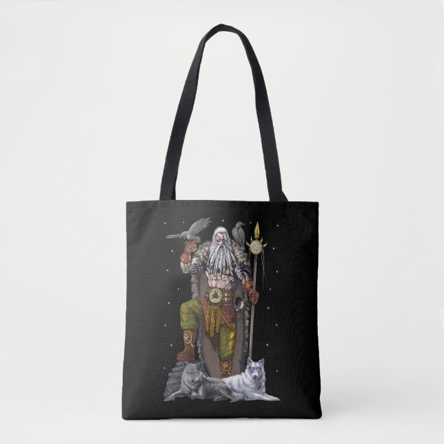 Bolsa Tote Norse Viking God Odin (Frente)