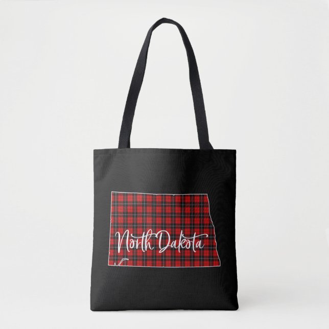 Bolsa Tote North Dakota Merry Christmas Party Yall Matching (Frente)