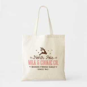Bolsa Tote North Pole Milk & Cookie Co