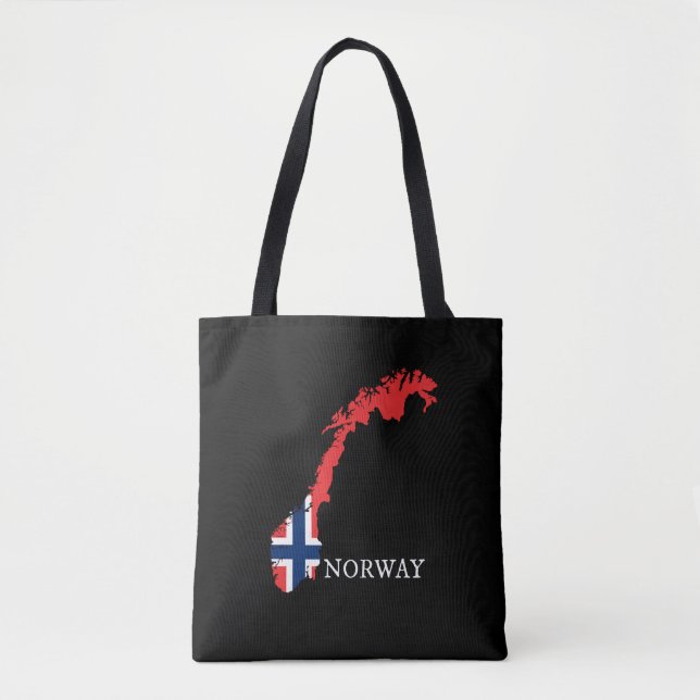 Bolsa Tote Noruega - Bandeira da Noruega (Frente)