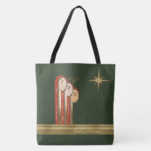 Bolsa Tote Nós 3 Reis - Art Deco Christmas Personalizado