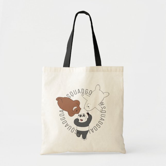 Bolsa Tote Nós Bare Bears - #SquadMeta (Frente)