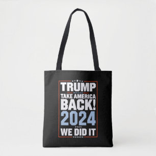 Bolsa Tote Nós Fizemos Trump Bandeira EUA Presidente 47 Trump