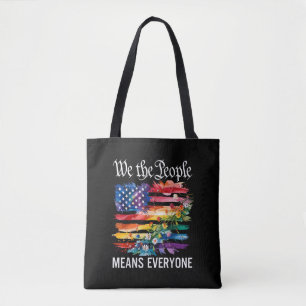 Bolsa Tote Nós O Povo Significa Todos Arco-Íris LGBT Gay Lesb