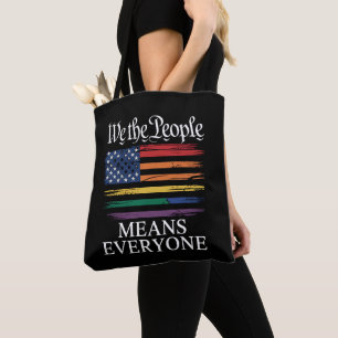 Bolsa Tote Nós, o Povo, Significa Todos Orgulho LGBTQ