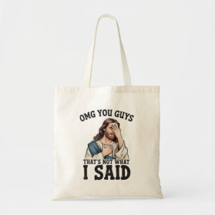 Bolsa Tote Nossa Gente Isso Não Foi O Que Eu Disse Jesus Meme